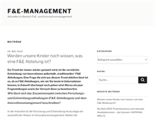 Tablet Screenshot of fue-blog.de